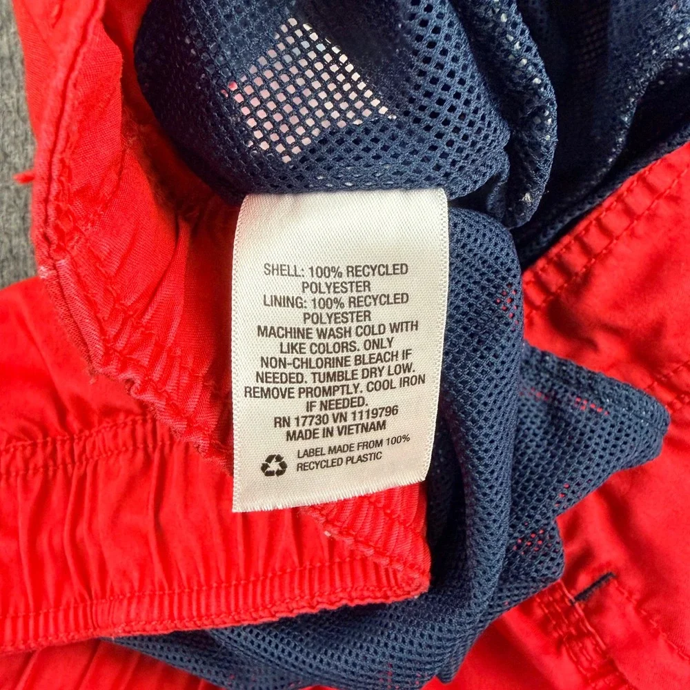 Goodfellow & Co Swim Trunks Men's‎ L Red Blue Stars Stripes American Flag Shorts